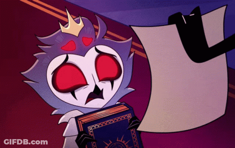 Helluva Boss Stola Cry While Reading The Notes GIF