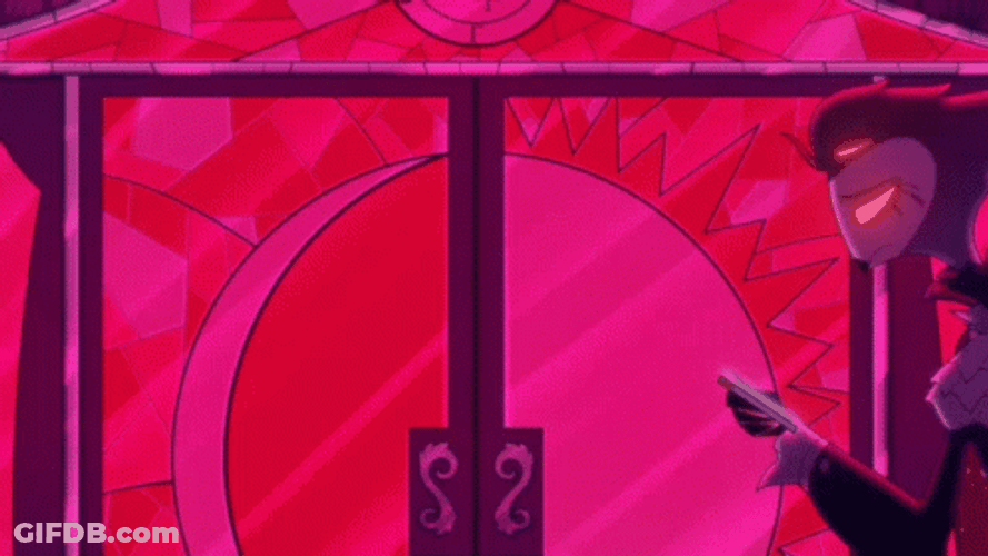 Helluva Boss Stola Holding Phone While Walking Sad GIF