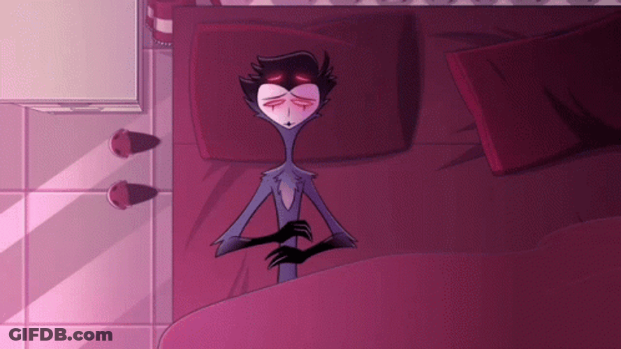 Helluva Boss Very Sleepy Stolas Awakes GIF