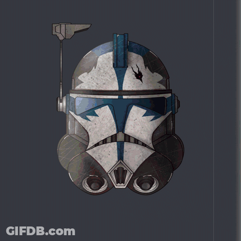 Helmet With Red Lightning Background GIF