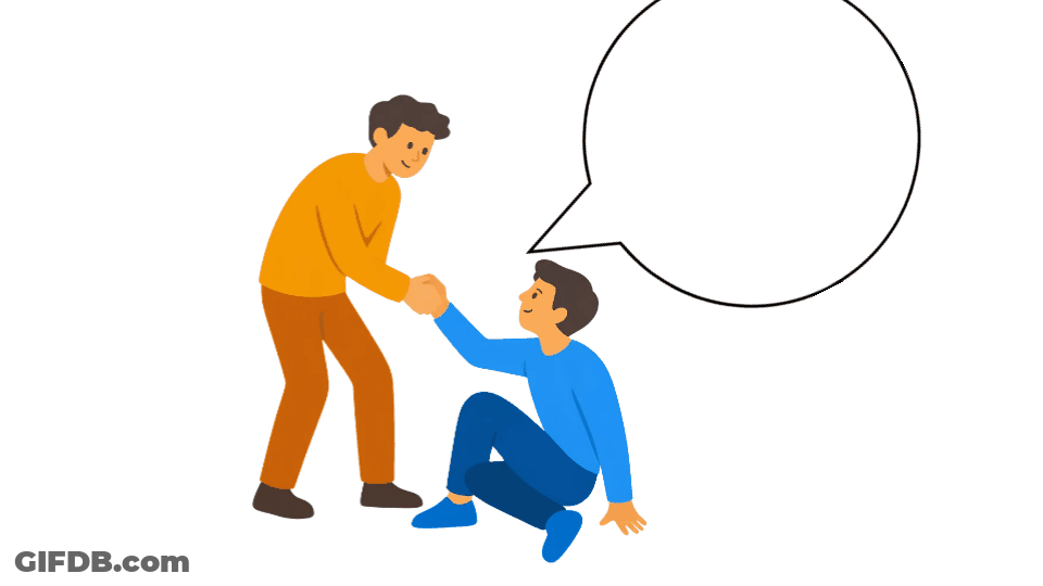 Help And Support – Helping Someone In Need GIF