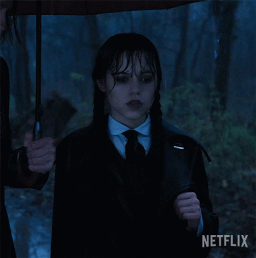 Help Is On The Way Dear Wednesday Addams GIF
