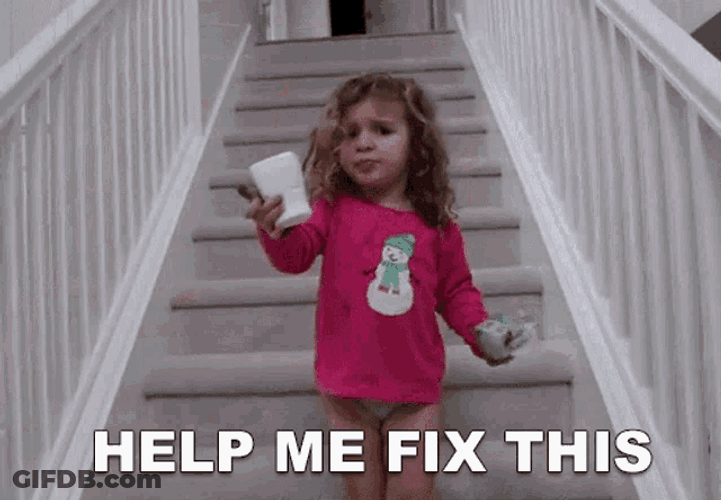 Help Me Fix This Little Girl GIF