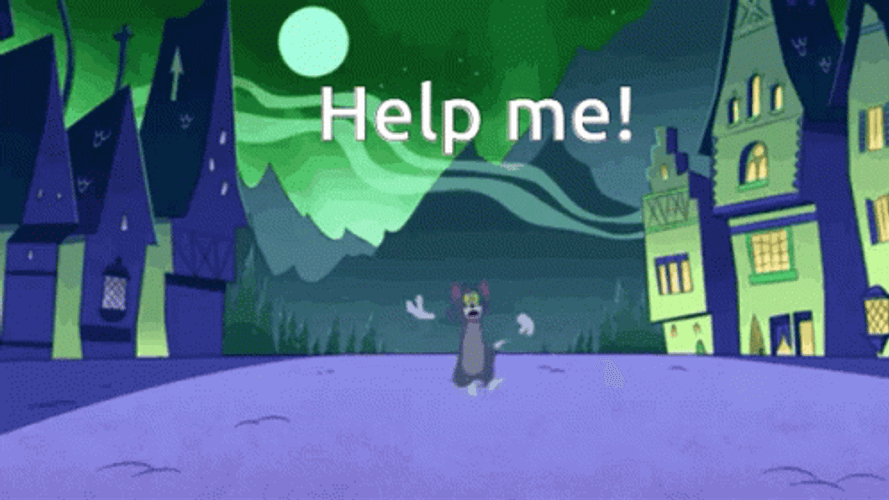 Help Me Tom Cat Scared GIF
