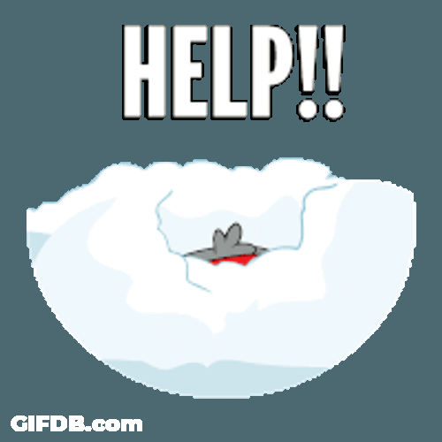 Help Penguin Sticker GIF