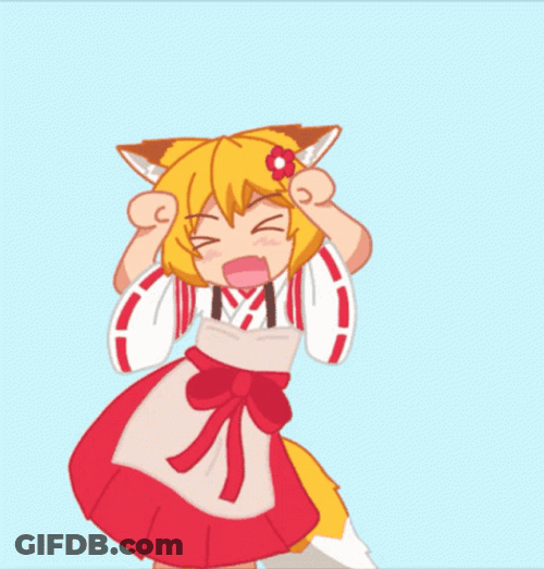 Helpful Fox Senko-San Doing Caramelldansen GIF