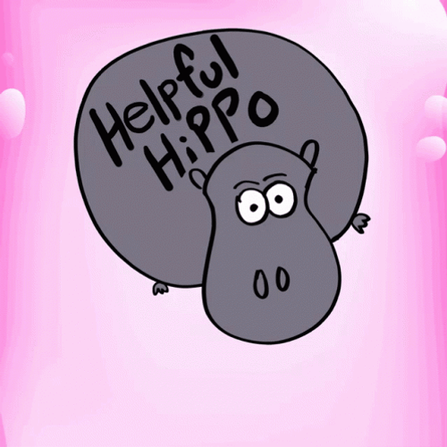 Helpful Hippopotamus GIF