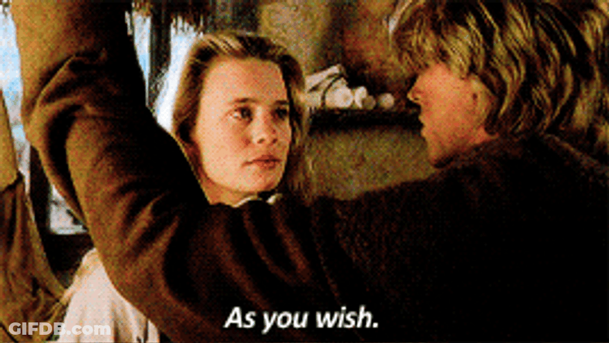 Helpful Man Says As You Wish GIF