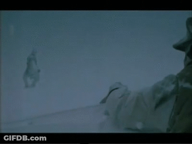 Helpless Man Rescue Snow Cold GIF