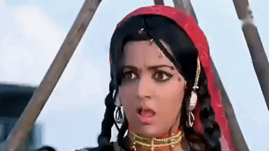 Hema Malini Whaaaa Face Reaction GIF