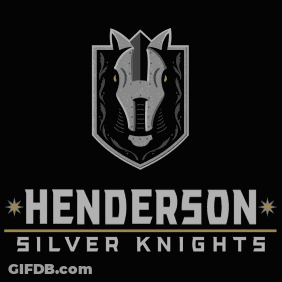 Henderson Silver Knights Logo With Horse Head GIF