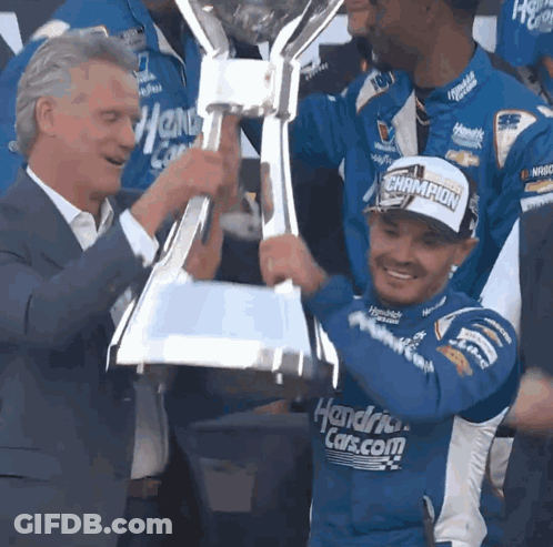 Hendrick Cars.com Race Car Driving GIF