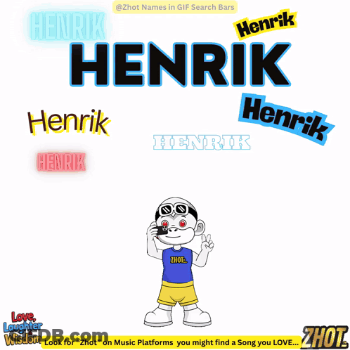 Henrik Name On Animated Poster GIF