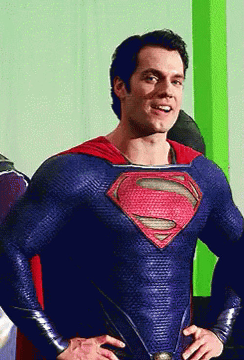 Henry Cavill As Superman Pointing At You GIF
