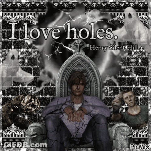 Henry Silent Hill 4 Poster Man Sitting On Chair GIF