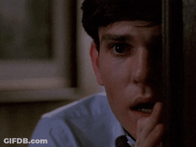 Henry Thomas Peeking Through The Door GIF