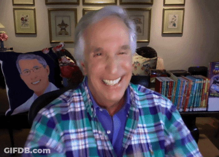 Henry Winkler Claps GIF