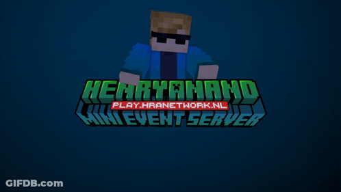 Henryahand Mini Event Server Minecraft Logo GIF