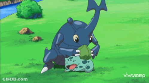 Heracross Bulbasaur GIF