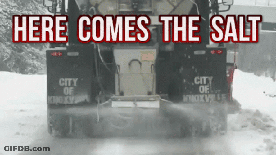 Here Comes The Salt Truck GIF