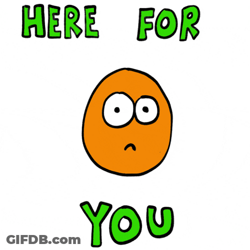 Here For You Cute Mobile Animation GIF