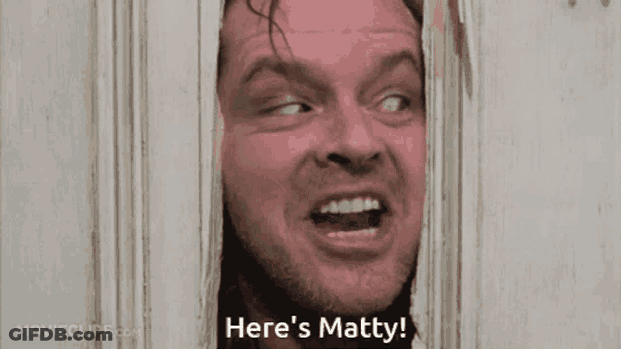 Here Johnny GIF