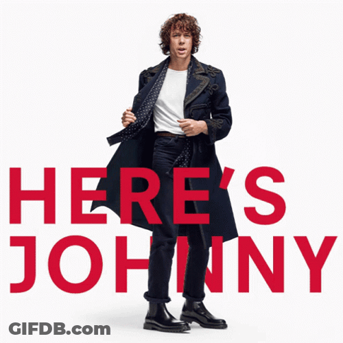 Here's Johnny Borrell GIF