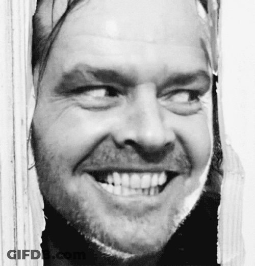 Here's Johnny Stephen King Film Grin GIF