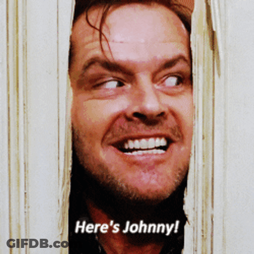 Here's Johnny The Shining Horror GIF