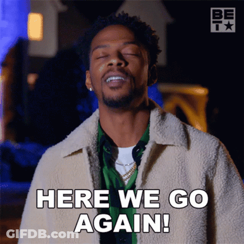 Here We Go Again Look GIF