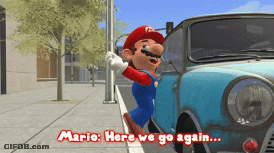 Here We Go Again Mario GIF