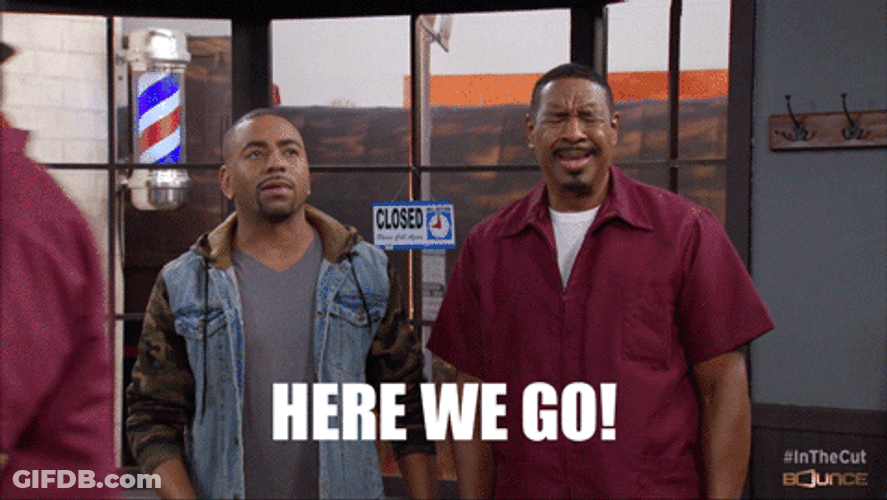 Here We Go Again Men GIF