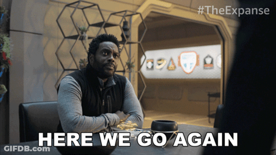 Here We Go Again Talk GIF
