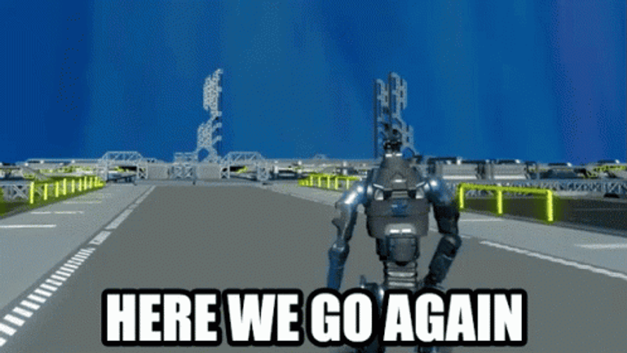 Here We Go Robot GIF