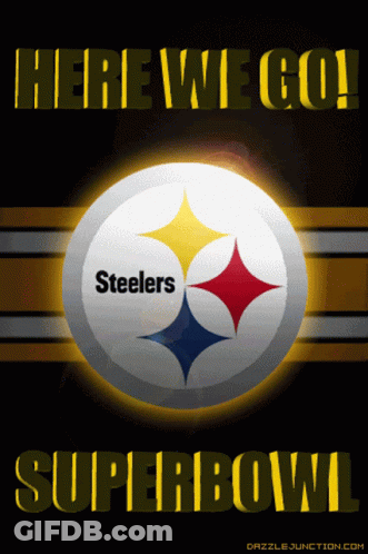 Here We Go Steelers Super Bowl Poster GIF