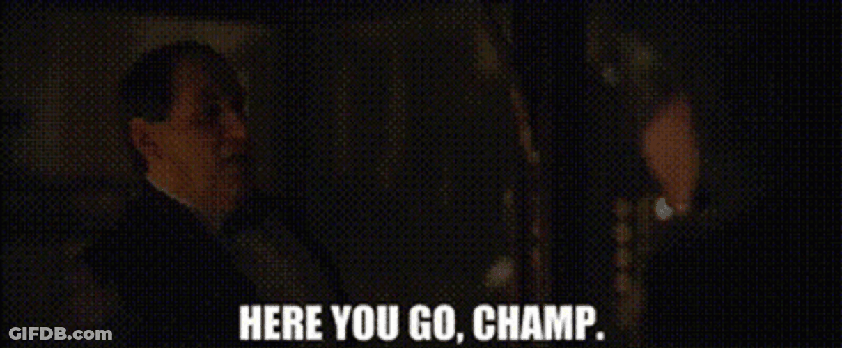 Here You Go Champ The Batman Movie GIF