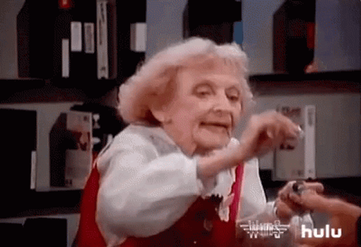 Here You Go Granny Giving Allowance GIF