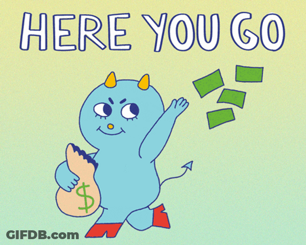 Here You Go Making It Rain GIF