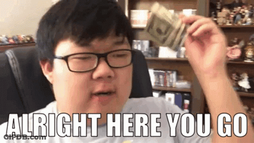 Here You Go SungWon Cho Youtuber Voice Actor GIF