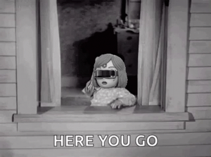 Here You Go Vintage Kid Face Swap GIF