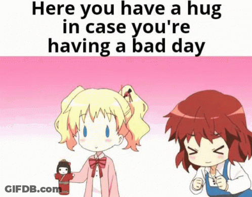 Hug In Case You're Having A Bad Day GIF