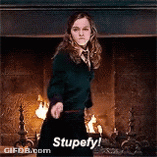 Hermione Casting Stupefly GIF