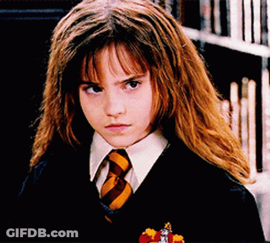 Hermione Getting Angry GIF