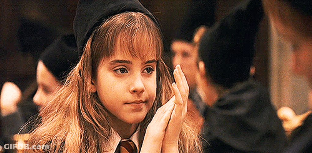 Hermione Granger Bored Clapping GIF