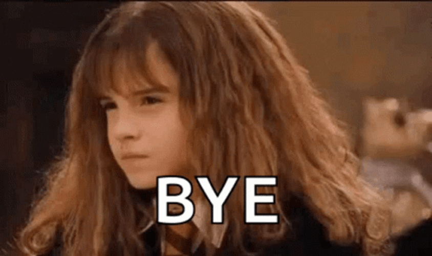 Hermione Granger Bye Reaction GIF