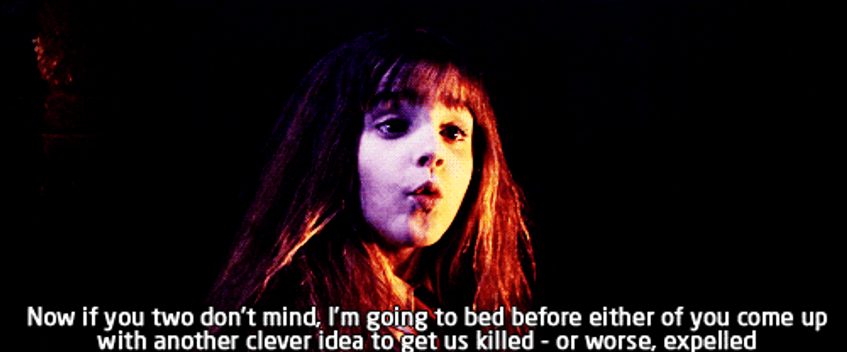 Hermione Granger Going To Bed GIF