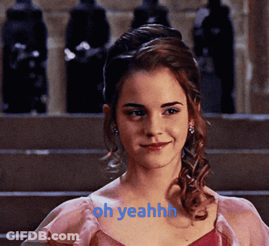 Hermione In A Lovely Dress GIF