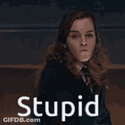 Hermione Magic Wand Stupid Spell Meme GIF