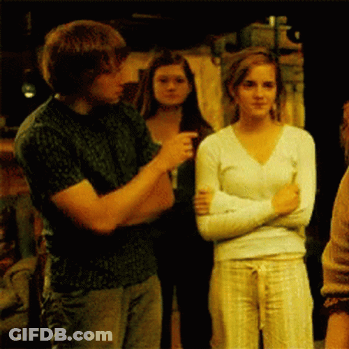 Hermione Ron And Ginny Weasley GIF
