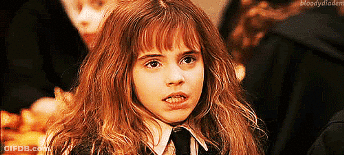 Hermione Rude Facial Expression GIF
